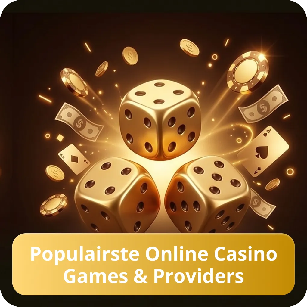 Populairste online casino games en providers in België