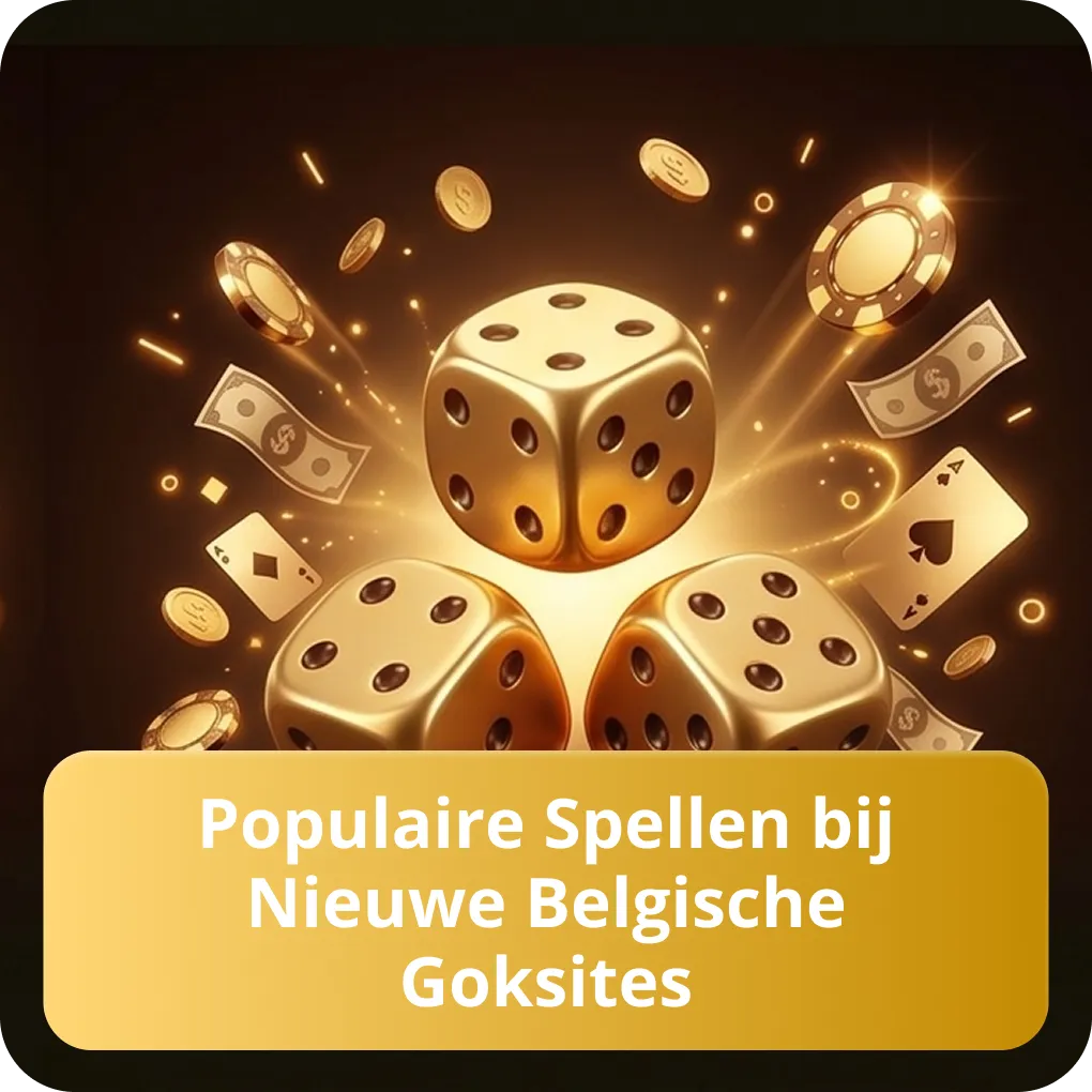 Populaire spellen bij nieuwe Belgische goksites