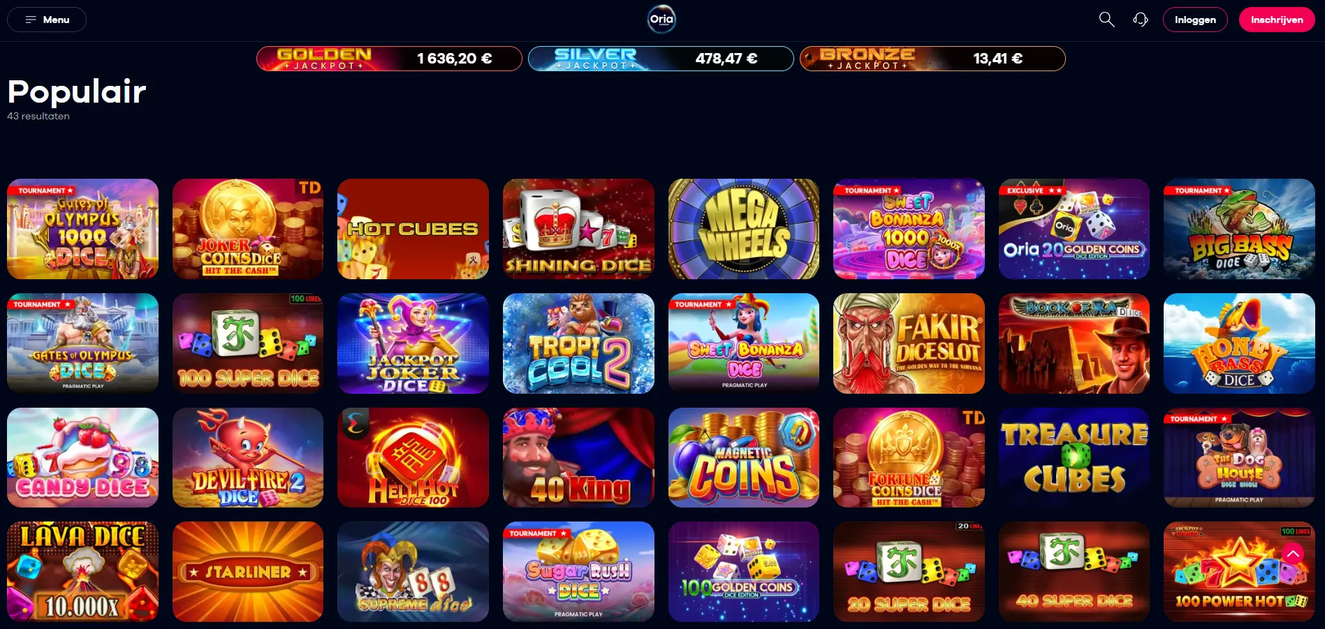 Populaire spellen bij nieuwe Belgische goksites — slots en live dealer